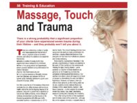 Massage, Touch and Trauma: By Rachel Fairweather Massage Article